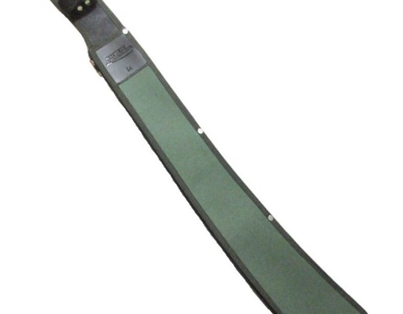 24-inch-green-canvas-tres-canales-weighted-machete-specialists-sheath