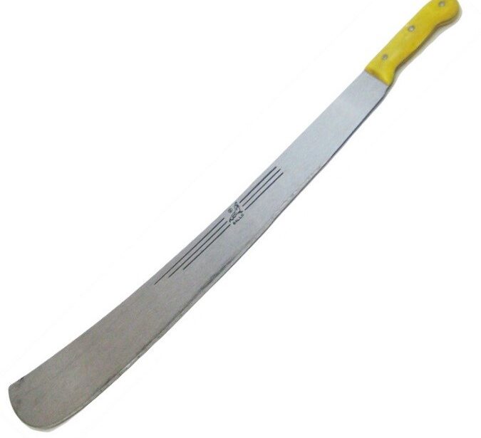 Hansa-24-inch-tres-canales-weighted-machete-yellow-handle