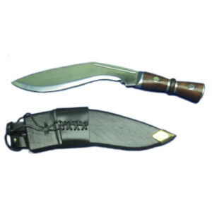 Pakistan 13 Inch Kukri with Polished Steel Bolster and Leather Belt ...